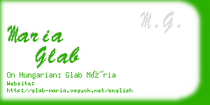 maria glab business card